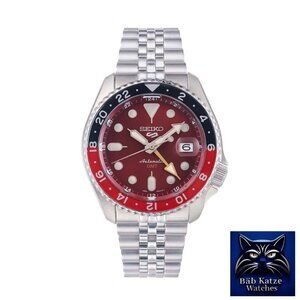 Seiko 5 Sports GMT Passion Red Limited Edition AUTOMATIC - Unworn - NIBT -SSK031